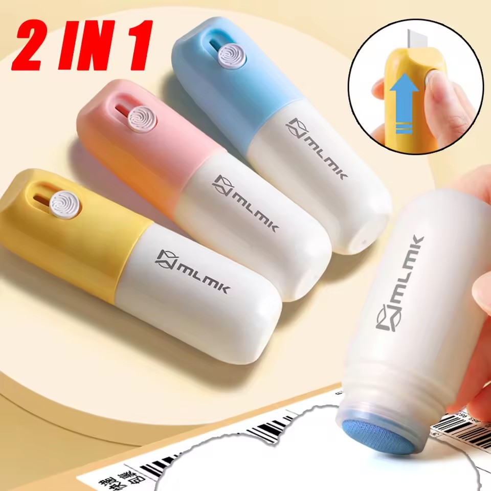 Heat Protectant Spray - 2 in 1 感熱紙修正液 開封ナイフ付き 耐久性のある感熱紙データ保護液消しゴム