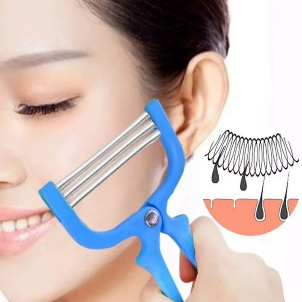 Hair Care Women - 女性用脱毛器ミニ顔の毛リムーバー安全なスプリングローラー顔の毛除去脱毛器顔のスキンケアDIY美容脱毛器ツール