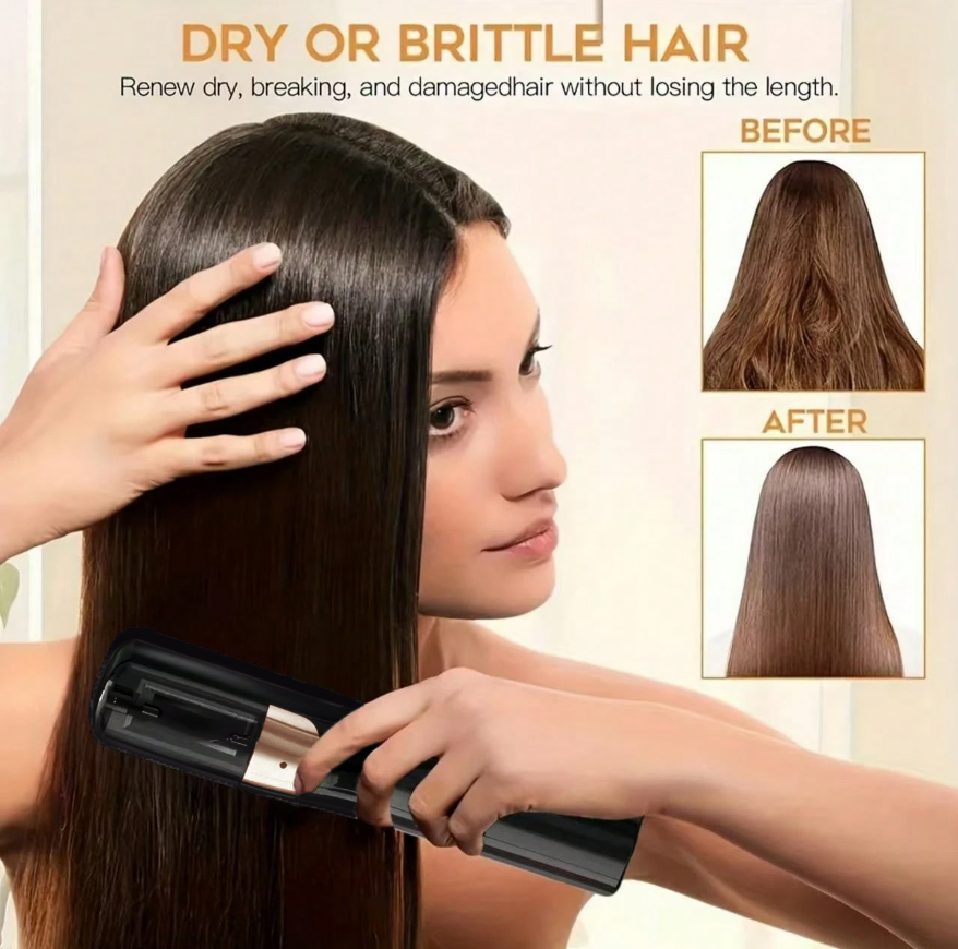 Hair Care Color - 充電式コードレススプリットヘアクリッパー、スプリットヘアトリマー、損傷した髪を除去し、ヘアカラーをケアできる機能付き。