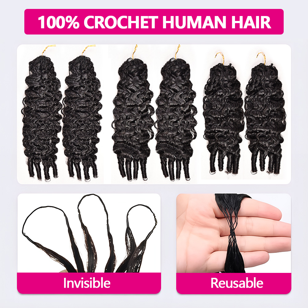 14インチ、16インチ、18インチのミラクルノットクロシェ人 - Hair Care Color のレビューと価格