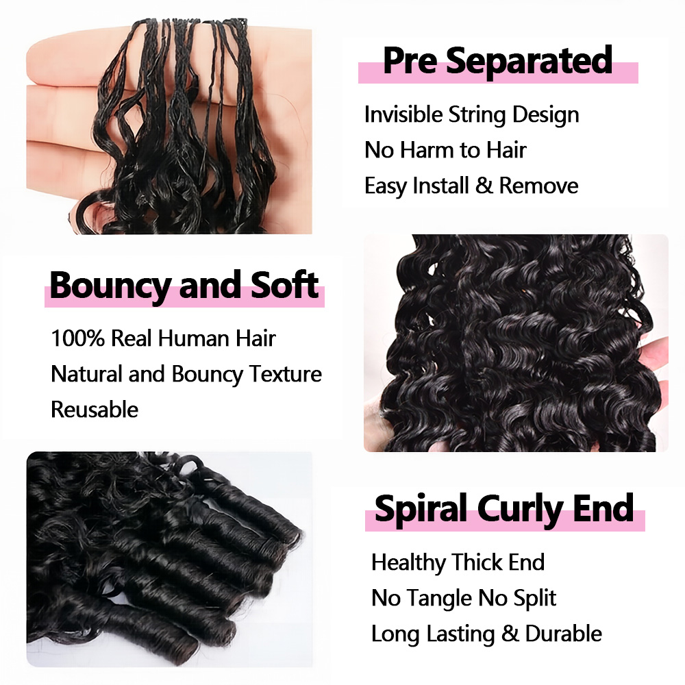 14インチ、16インチ、18インチのミラクルノットクロシェ人 - Hair Care Color のレビューと価格