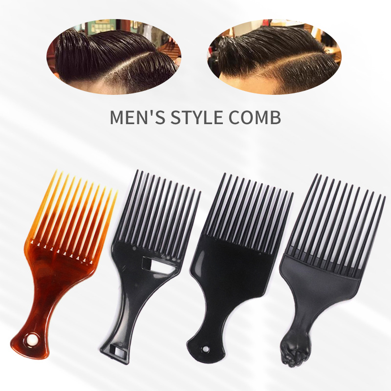 広い歯ブラシピックコームフォークヘアブラシ挿入ヘアピックコー - Afro Pick Comb のレビューと価格