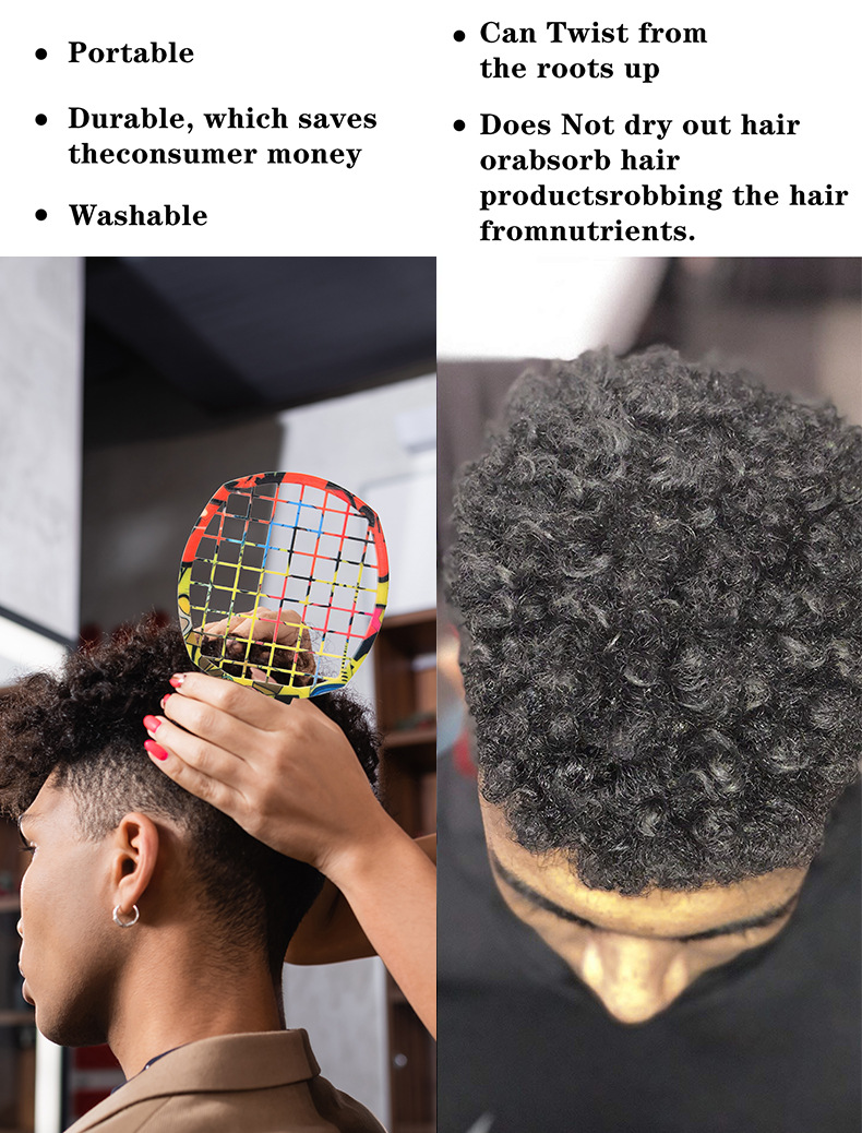 2個入りプロフェッショナルサロンアフロコーム＆スチールピック - Afro Pick Comb のレビューと価格