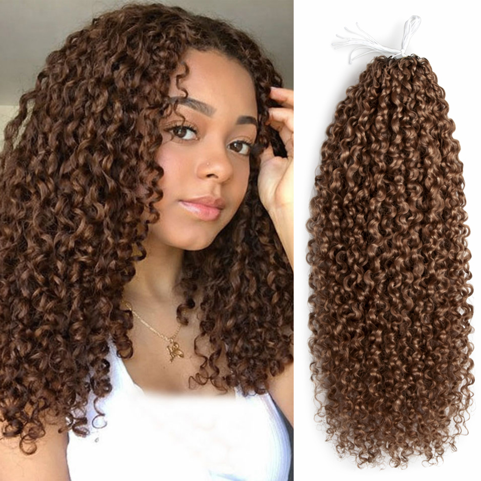 15Aプレループ加工ミラクルノットブラウンフェザークロシェ人 - Crochet Braiding Hair のレビューと価格