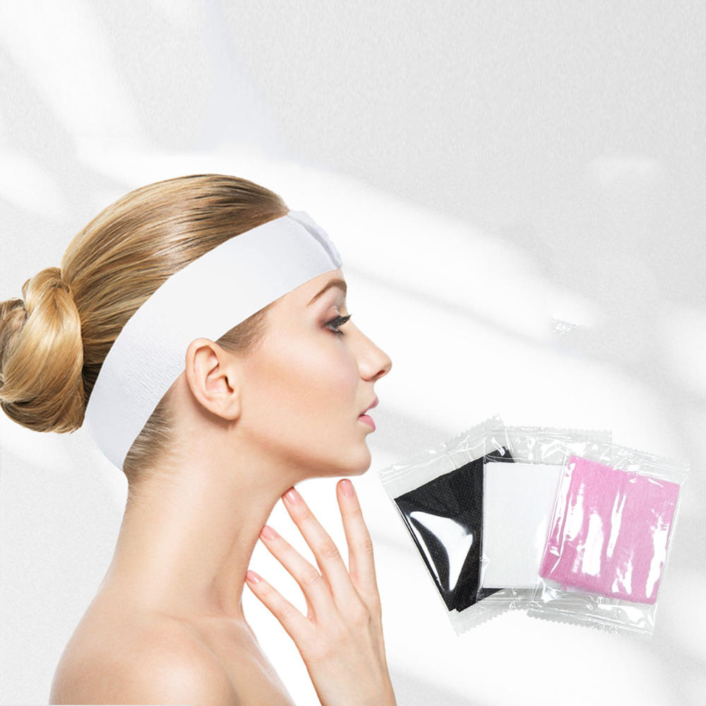 50 個使い捨てスパフェイシャルヘッドバンドストレッチ不織布 - Hair Care Women のレビューと価格