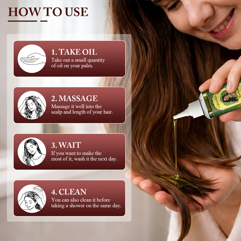 インドのアディヴァシハーブ配合の育毛オイル。脱毛を防ぎ、髪を - Hair Care India のレビューと価格
