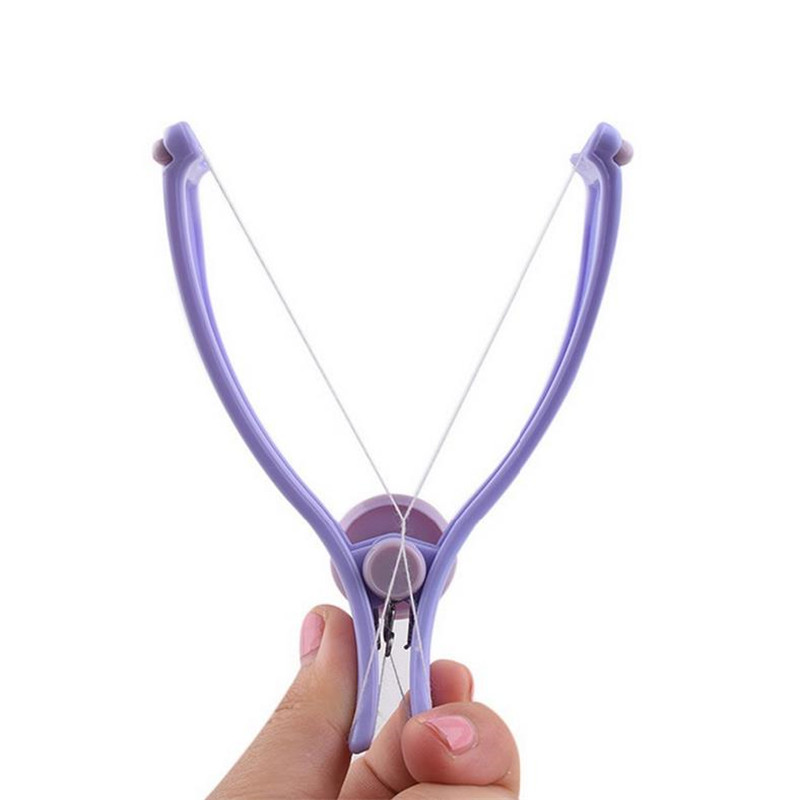 ホットポータブルミニ女性用顔の毛除去器スプリングスレッディン - Hair Care Women のレビューと価格