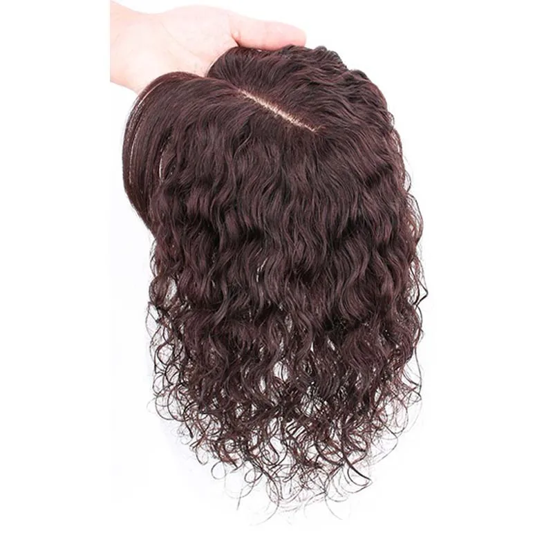 13x13cm人毛カーリーヘアピース、女性の脱毛や薄毛に最適 - Hair Care Women のレビューと価格