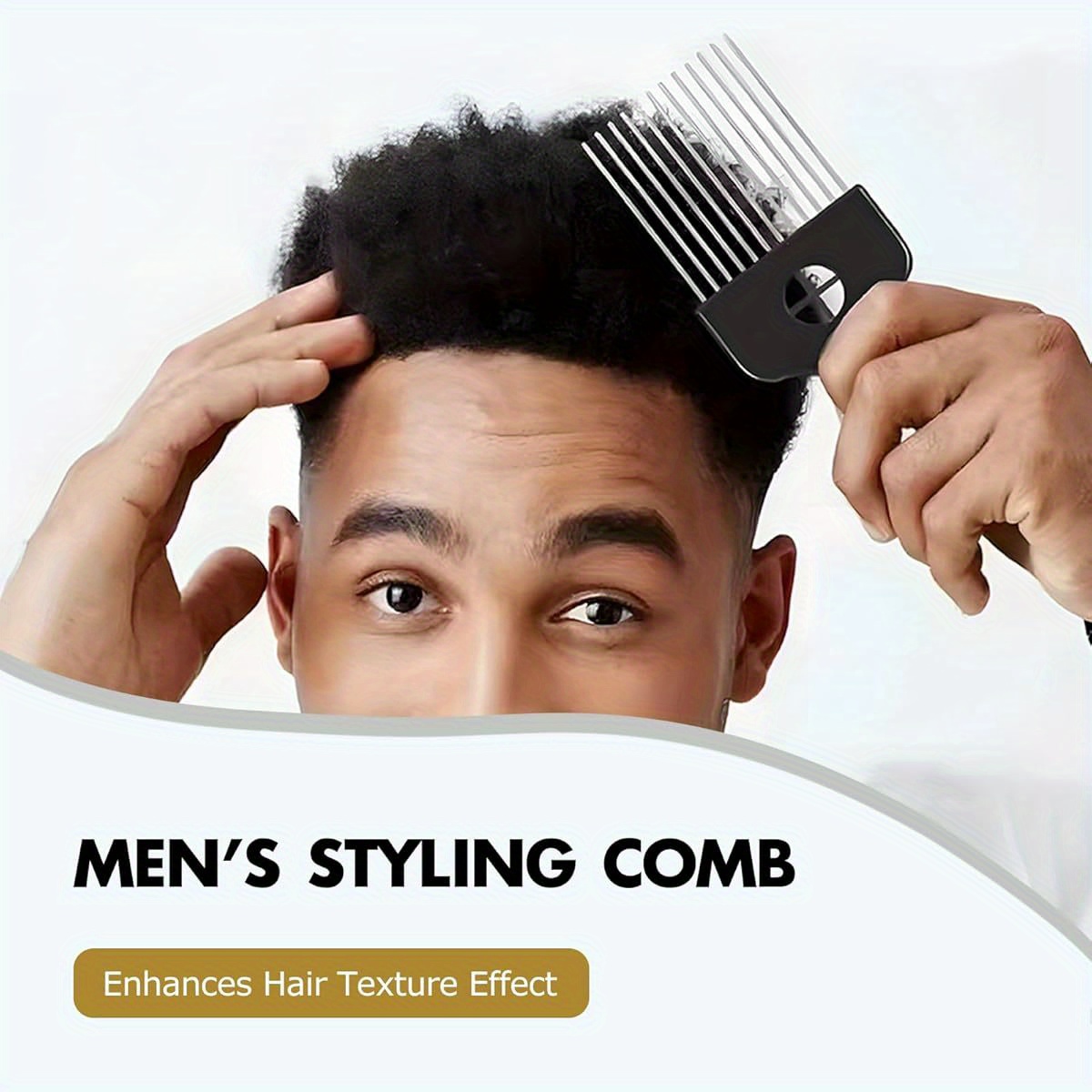 1ピースステンレス鋼アフロヘアピックセット、男性と女性のため - Afro Pick Comb のレビューと価格