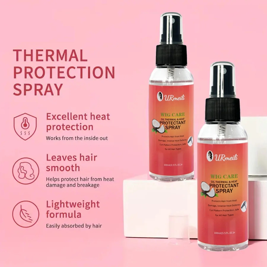 100mlココナッツオイルヒートプロテクトスプレー（ウィッグ - Heat Protectant Spray のレビューと価格