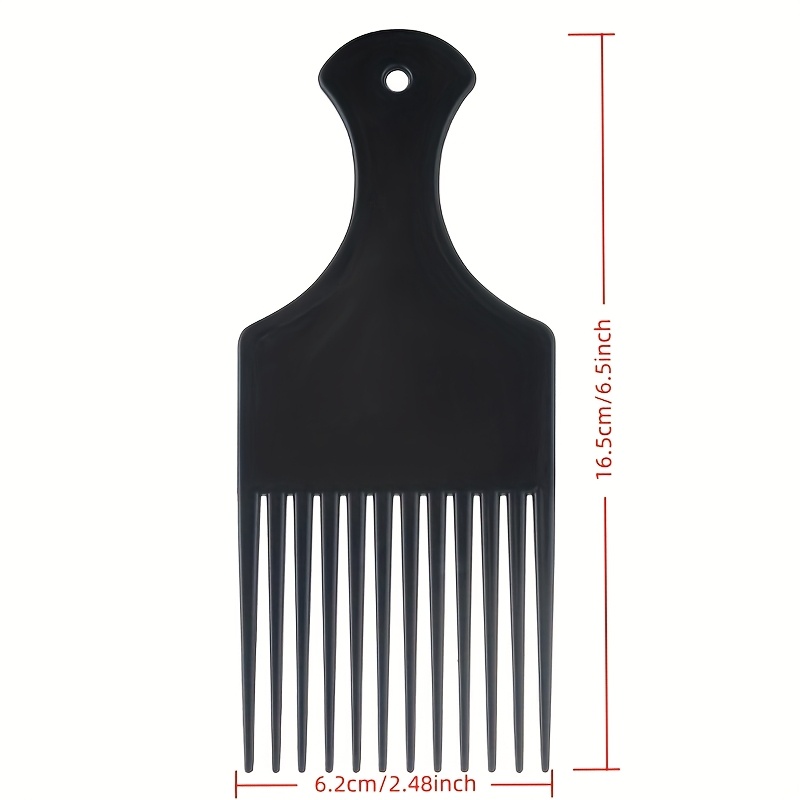2個入り/パック プロ用理髪アフロコーム プラスチックハンド - Afro Pick Comb のレビューと価格
