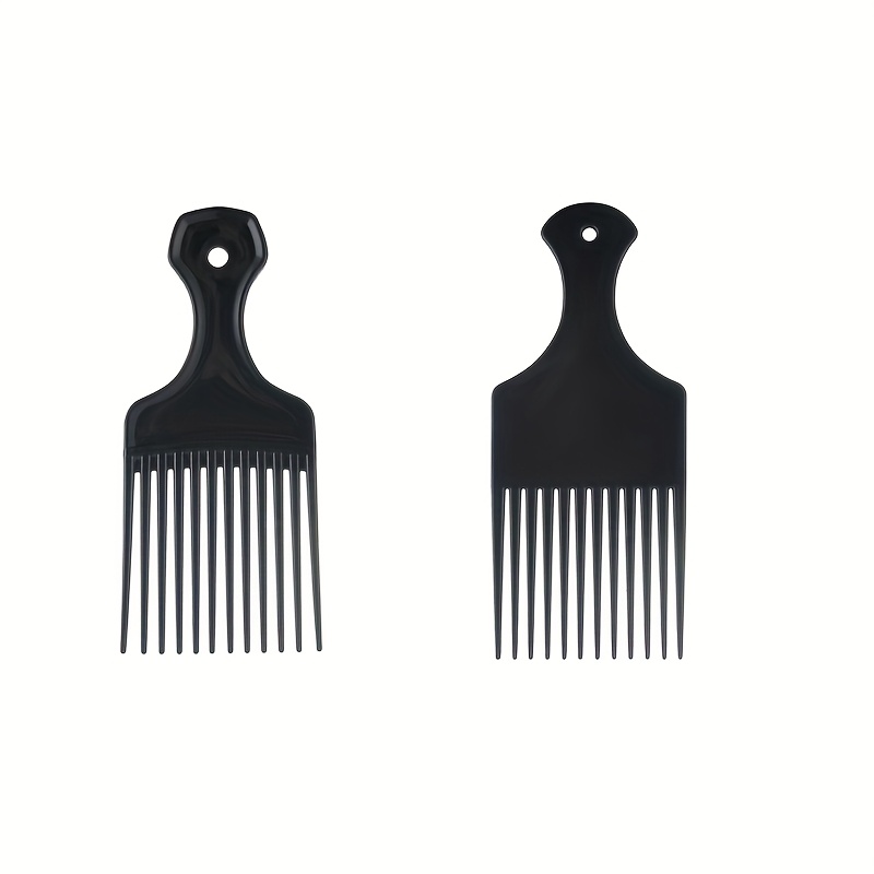 2個入り/パック プロ用理髪アフロコーム プラスチックハンド - Afro Pick Comb のレビューと価格
