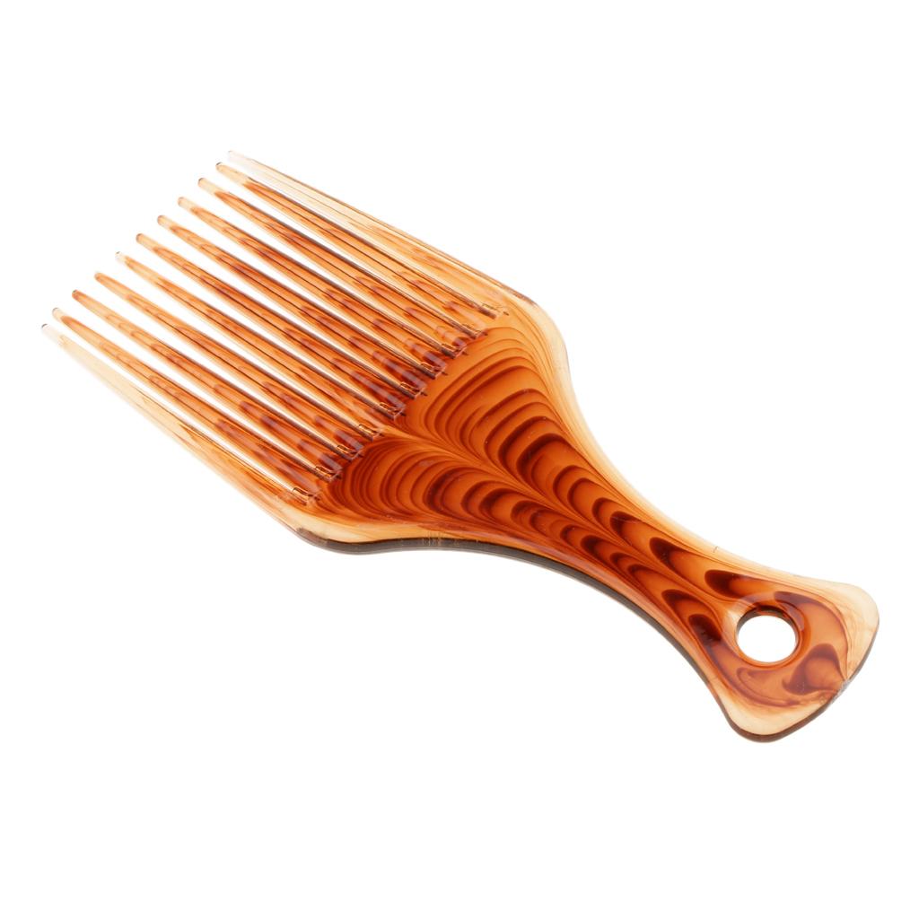 幅広歯のアフロヘアピックコーム、太くてカールした髪のスタイリ - Afro Pick Comb のレビューと価格