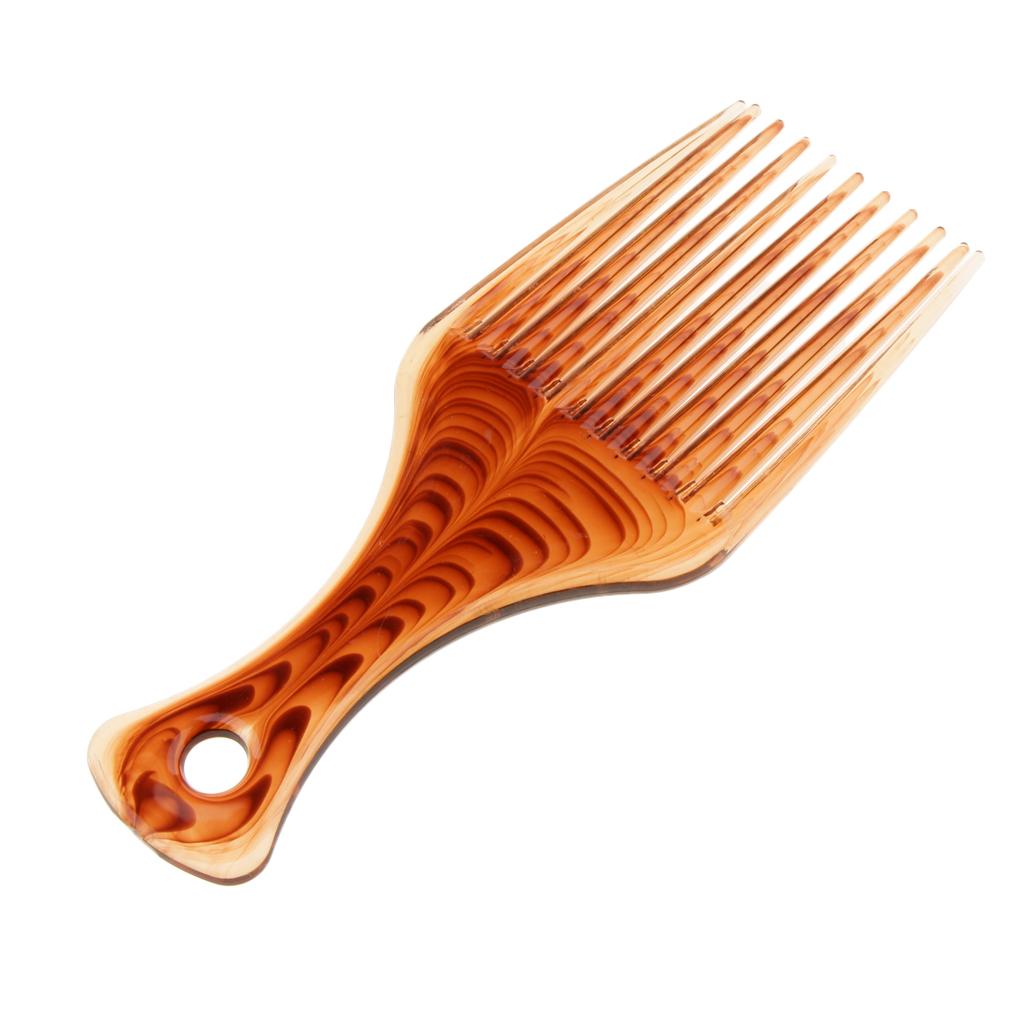 幅広歯のアフロヘアピックコーム、太くてカールした髪のスタイリ - Afro Pick Comb のレビューと価格