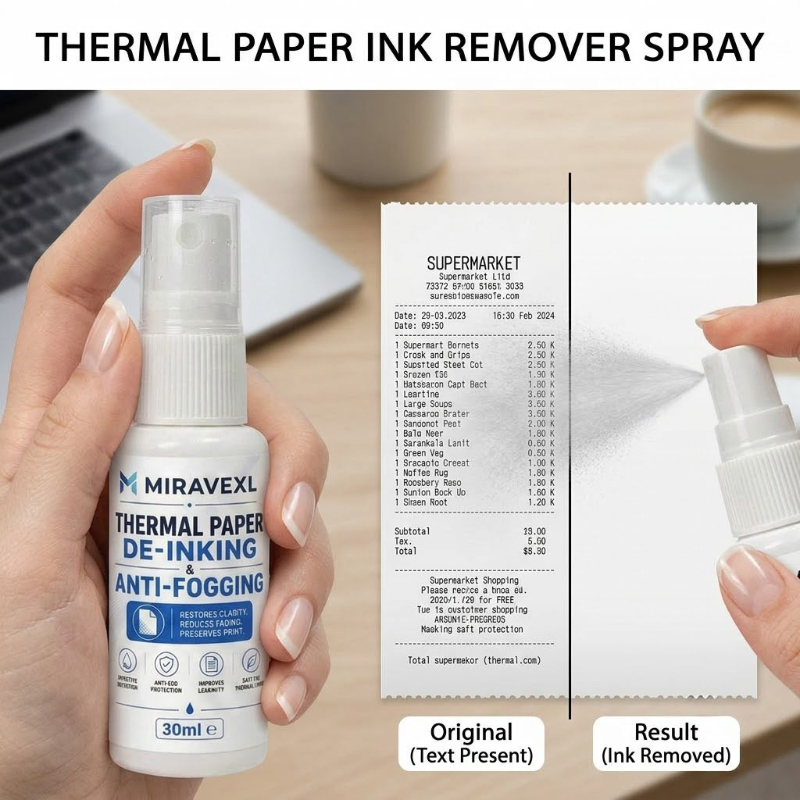 感熱紙消しゴムスプレー、領収書ラベル・ファックス用紙のインク - Heat Protectant Spray のレビューと価格
