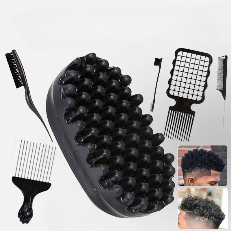 プロ仕様の巻き毛用スポンジツイストブラシ、マジックアフリカン - Afro Pick Comb のレビューと価格