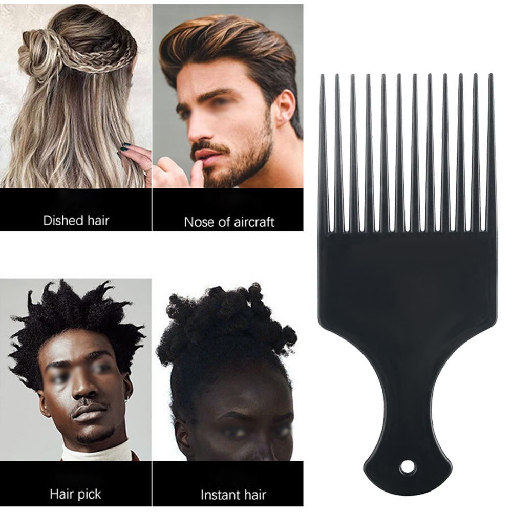 アフロピックコーム、幅広歯のもつれ解消コーム、アフリカの巻き - Afro Pick Comb のレビューと価格