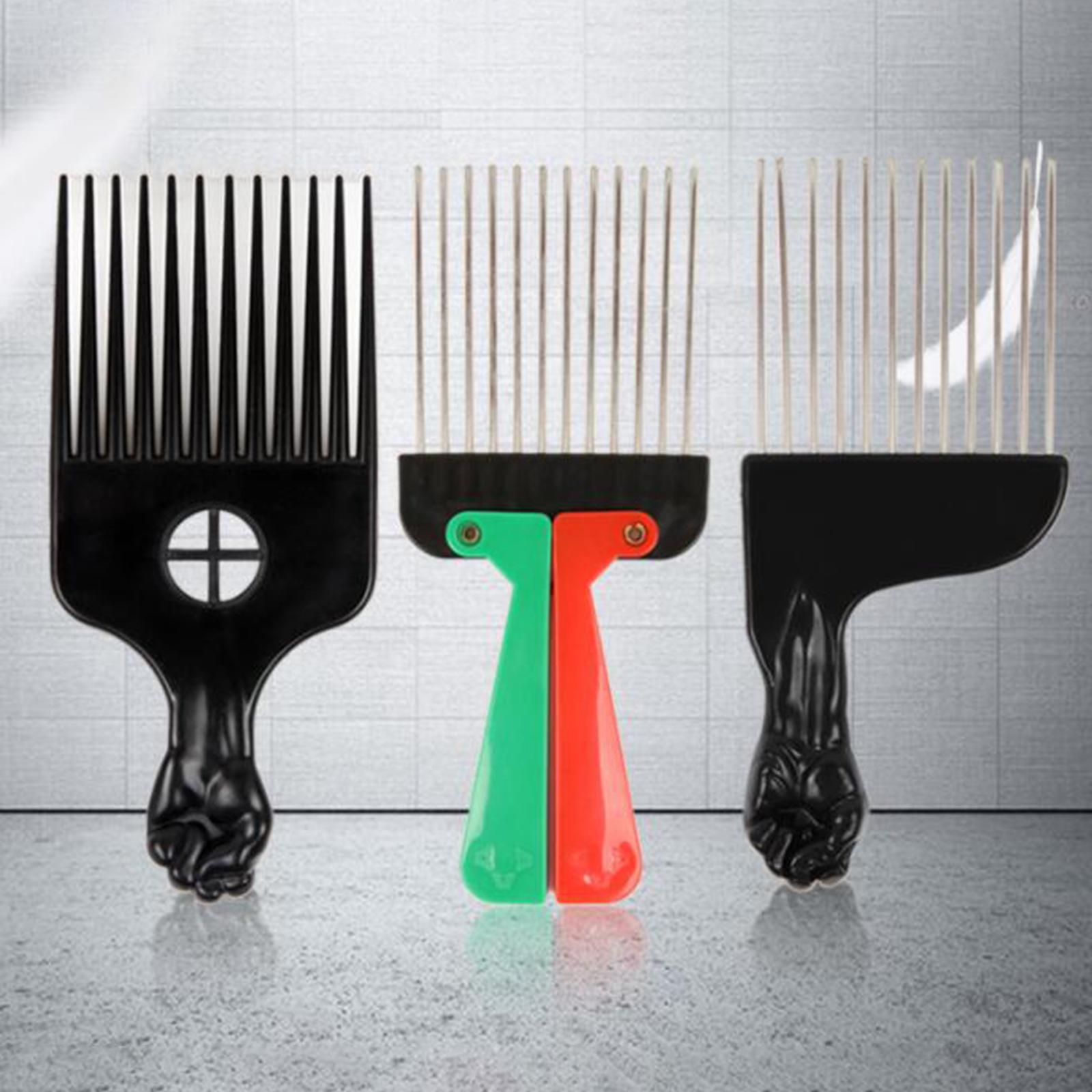スタイリング用アフロピックコーム、サロンツール、柔軟なハンド - Afro Pick Comb のレビューと価格